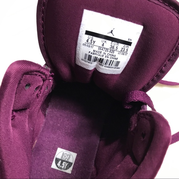 Youth Air Jordan 1 Bordeaux Sail - Picture 6 of 7